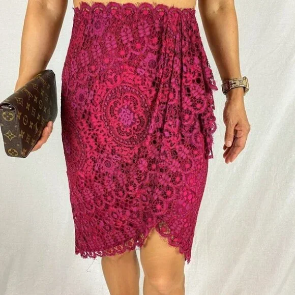 chinese dress ladies Marchesa Notte Lace Dress Size 4  KMK Luxury Consignment